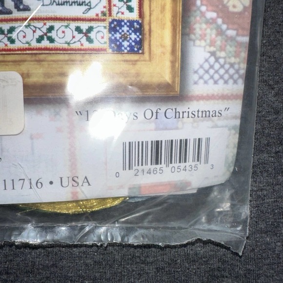 NIP Vintage Design Works Crafts Twelve Days Of Christmas Cross Stitch Kit - Picture 6 of 7